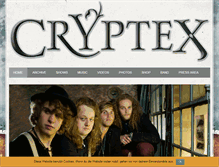 Tablet Screenshot of cryptexmusic.com